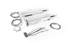 2 x CUSTOM exhaust Slip-On Ø 90 mm incl. cat. (selectable end caps), ASC, Stainless steel chrome, (EC-) approval