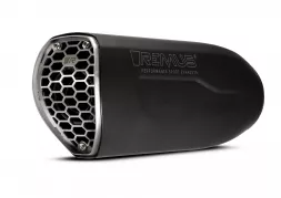 Slip-On REMUS NXT (sport silencer), stainless steel black, incl. ECE type approval