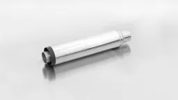 2x CUSTOM exhaust no cat., no end cap, stainless steel chrome