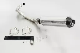 HEXACONE, full system no cat., header without EEC, stainless steel, SPORT, 54 mm