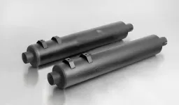 CUSTOM exhaust, without cat., without endcaps, stainless steel black, EG/ABE/EEC