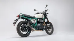 REMUS BoostR stainless steel black, for the Royal Enfield Bear 650, RACING without EC approval