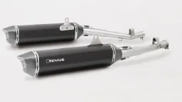 BLACK HAWK Slip on (sport exhaust), Stainless steel black, (EC-) approval