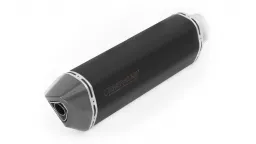 REMUS BLACK HAWK Slip On (sport exhaust) with connection tube, Stainless steel black, (EC-) approval